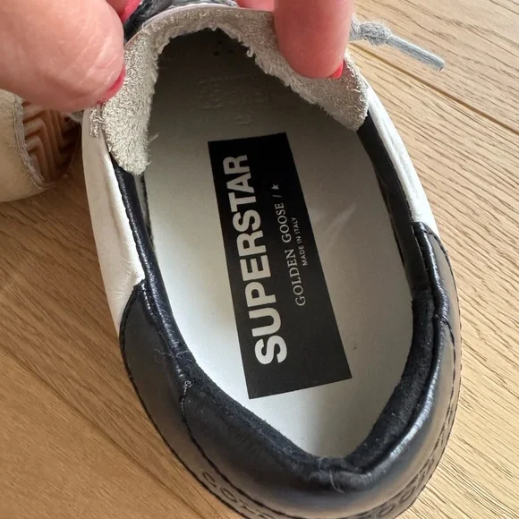 GOLDEN GOOSE Superstar Mixed Leather Sneakers Size 36 - Picture 6 of 11